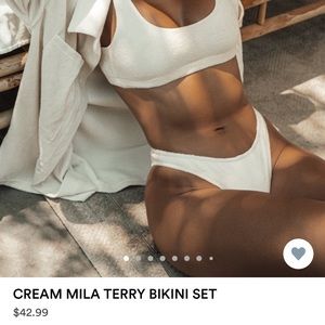 Cream Mila jlux terry swim